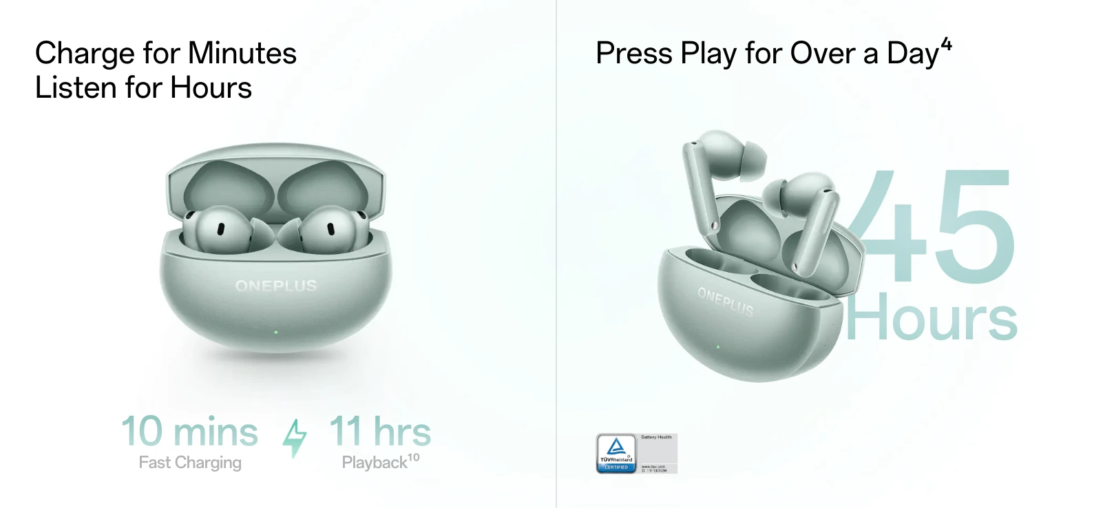 One plus buds 4 battery